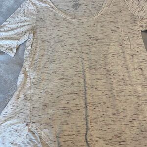 Maurices Cream and Brown Women's Top